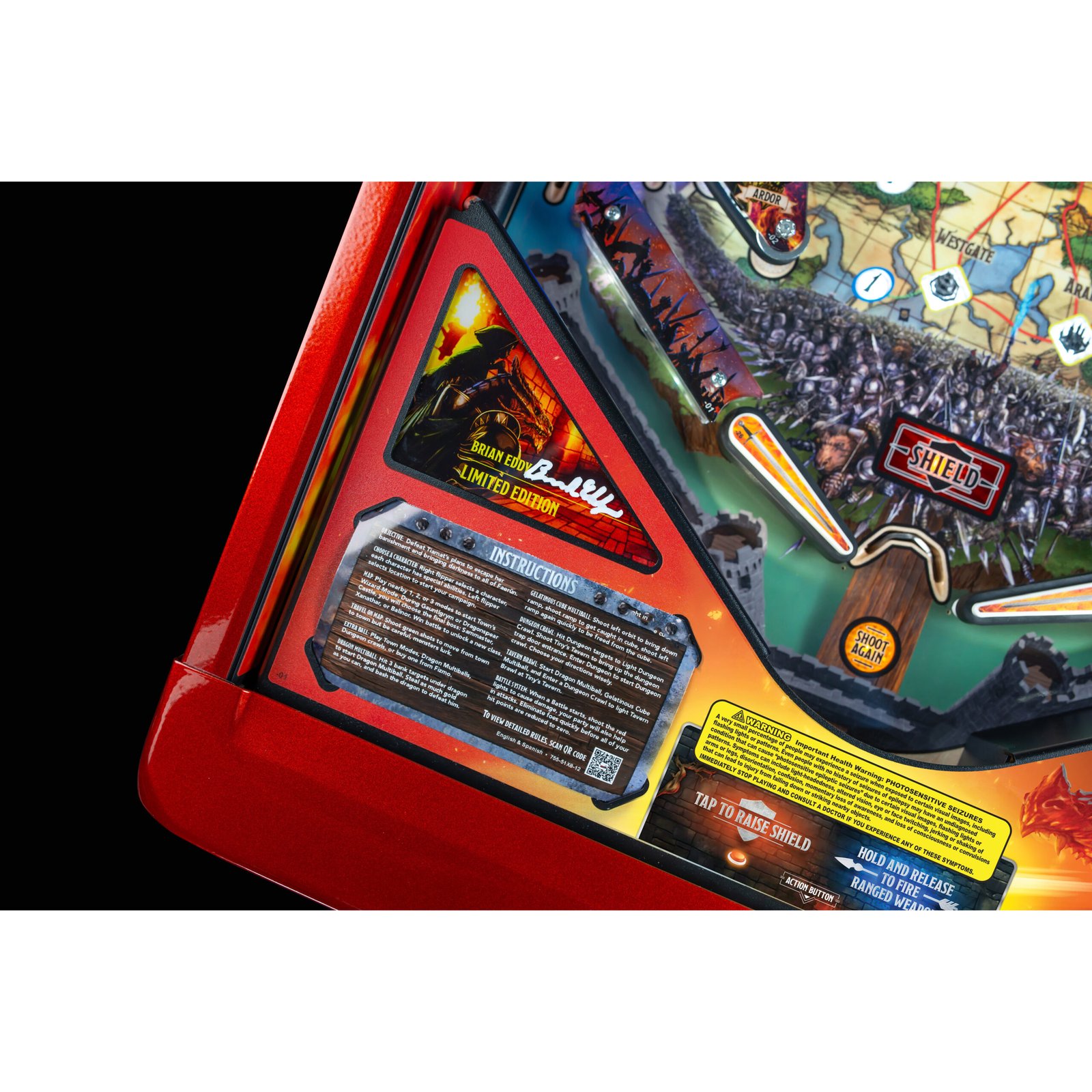 Dungeons & Dragons: The Tyrant's Eye Limited Edition Pinball Machine by Stern