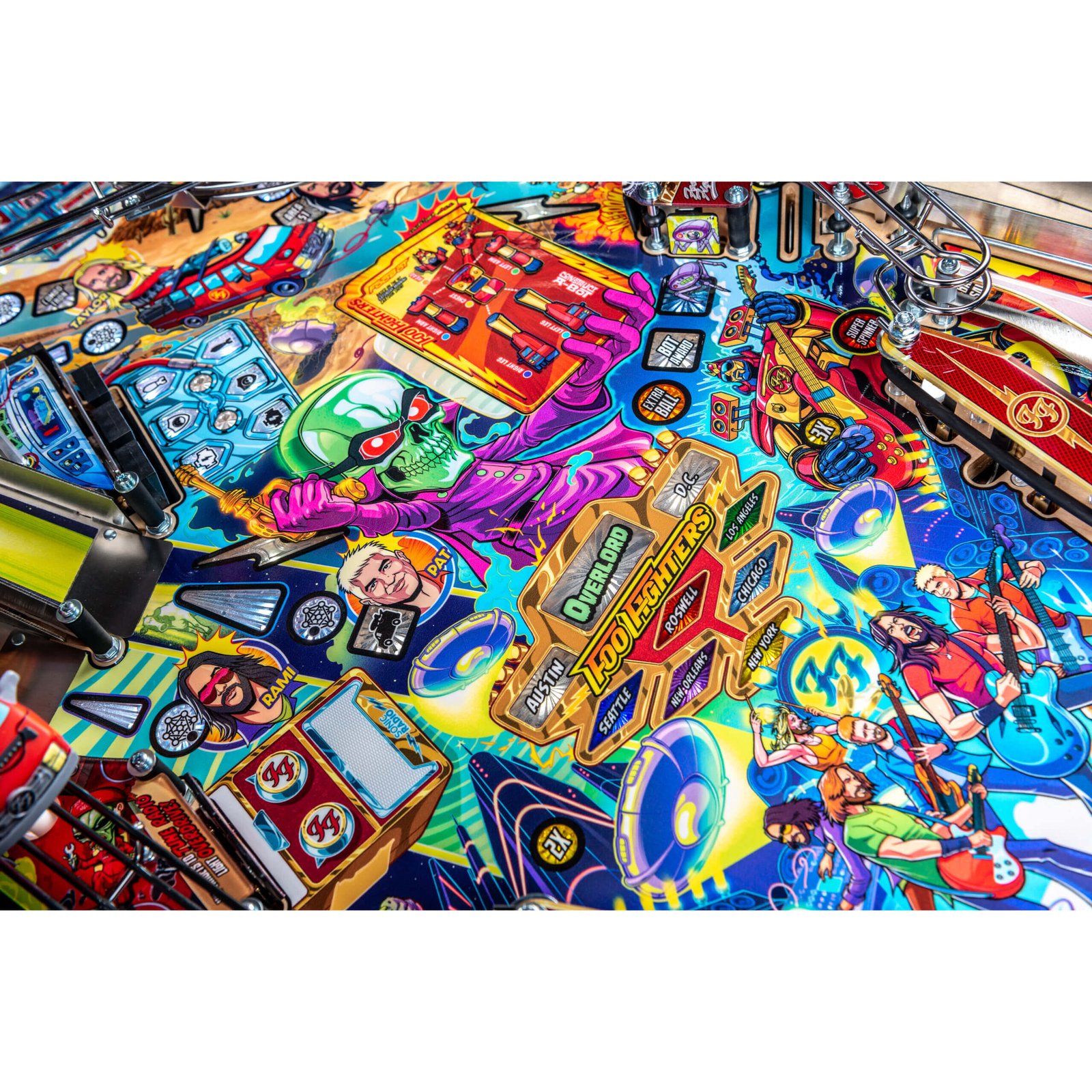 Foo Fighters Premium Pinball Machine by Stern