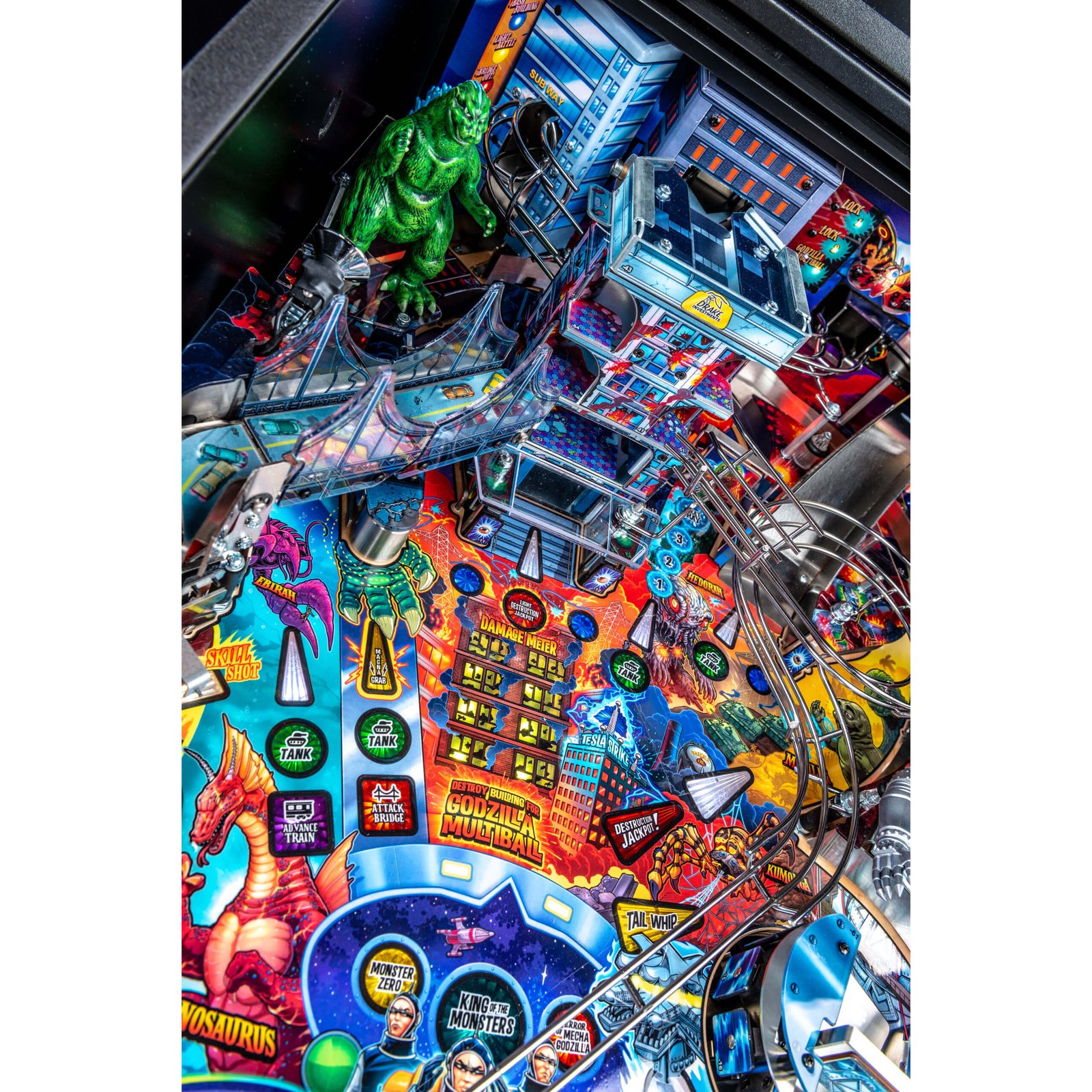 Godzilla Premium Pinball Machine by Stern