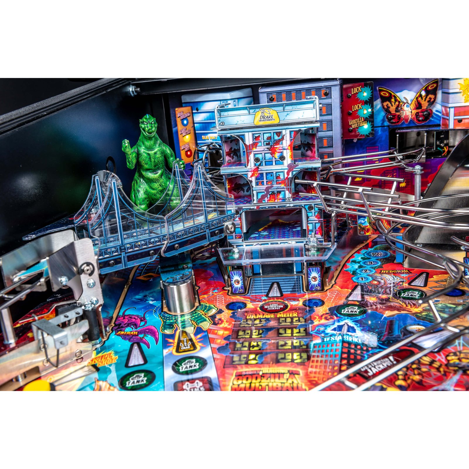 Godzilla Premium Pinball Machine by Stern