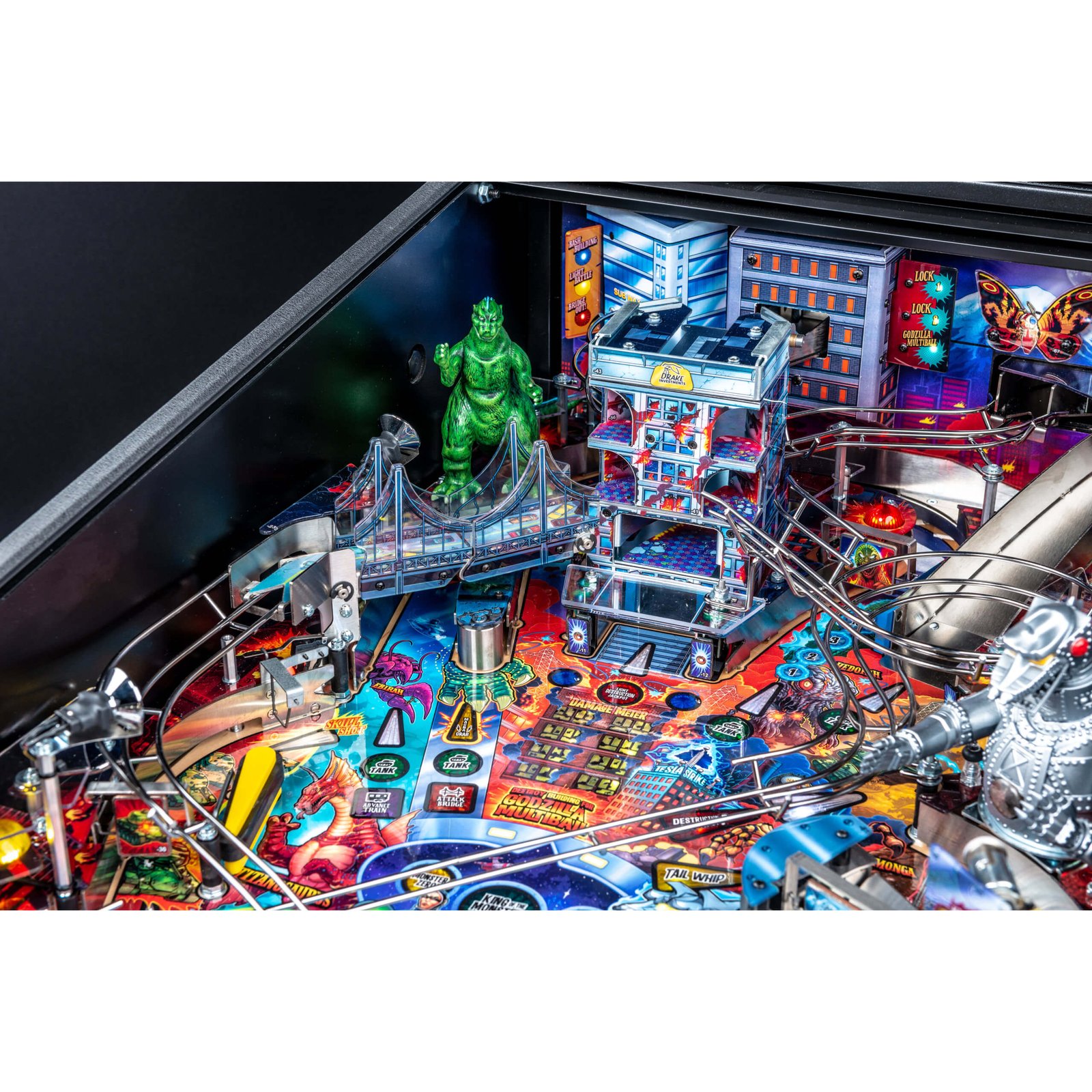 Godzilla Premium Pinball Machine by Stern