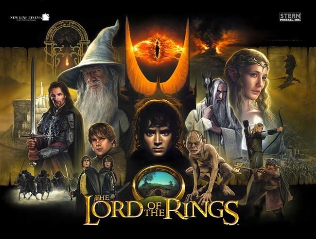 Lord of the Rings Pinball Machine by Stern