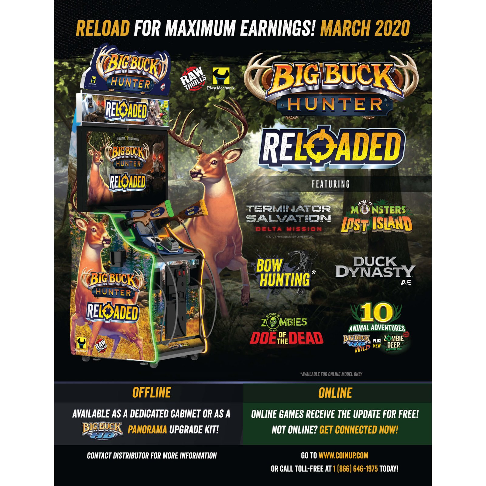 Big Buck Hunter Reloaded with 42″ LCD Monitor – Online Model