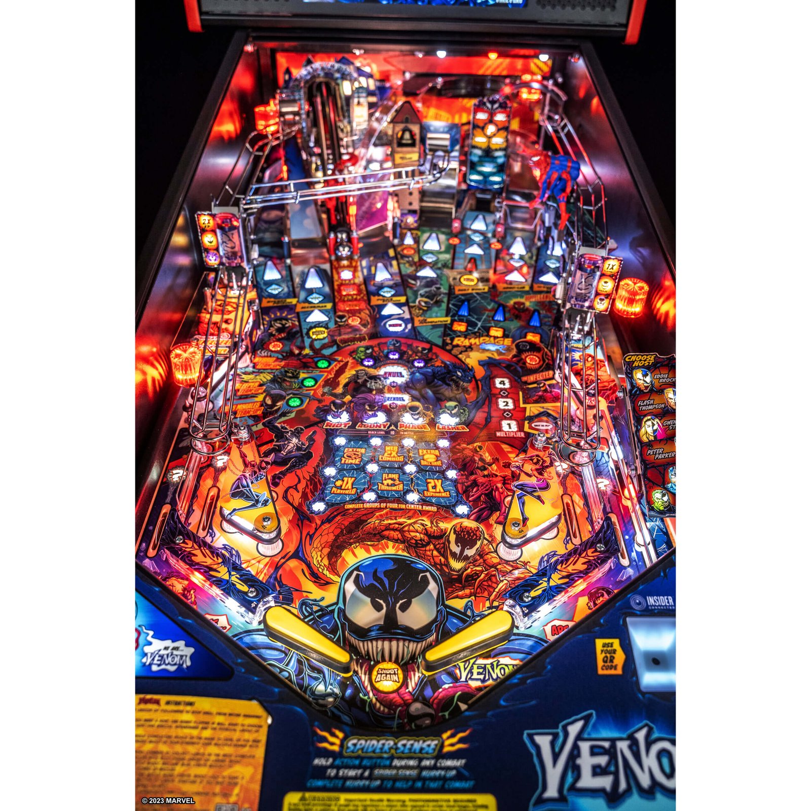 Venom Premium Pinball Machine by Stern