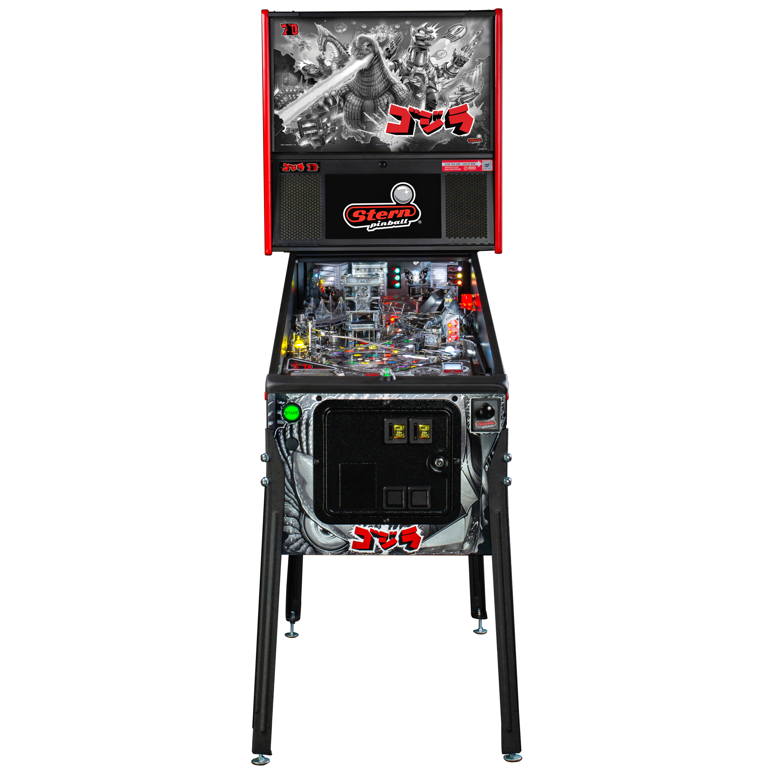 Godzilla 70th Anniversary Premium Pinball Machine by Stern