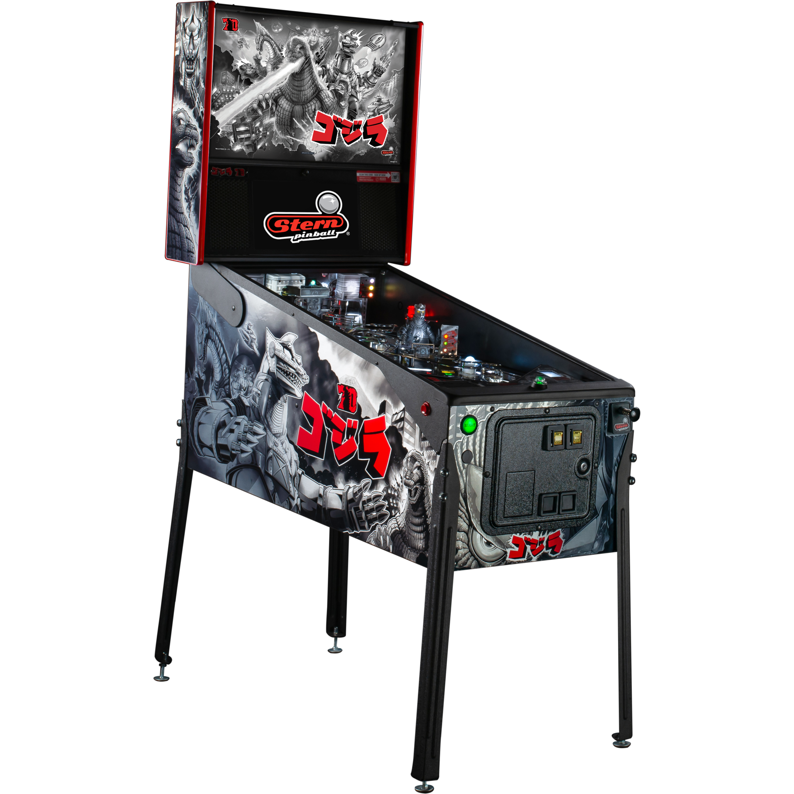 Godzilla 70th Anniversary Premium Pinball Machine by Stern