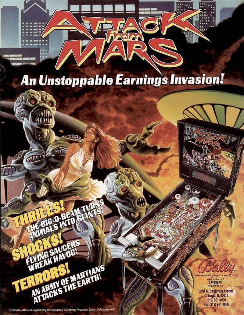 Attack From Mars Pinball Machine by Bally