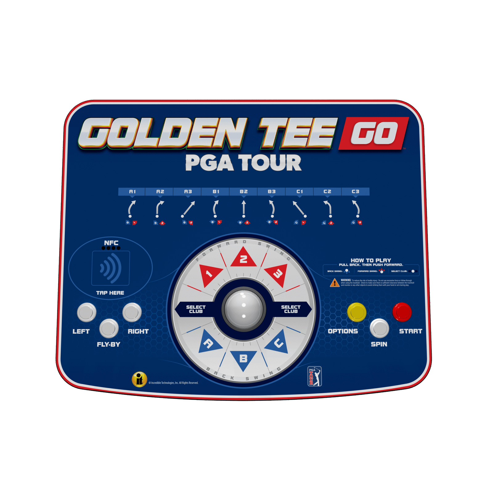 Golden Tee PGA TOUR Go Portable Golf Arcade Game