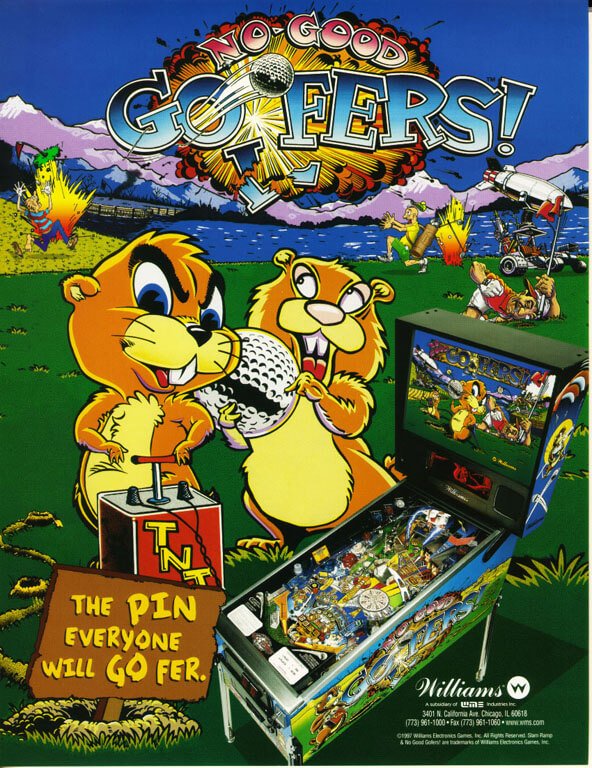 No Good Gofers Pinball Machine by Williams