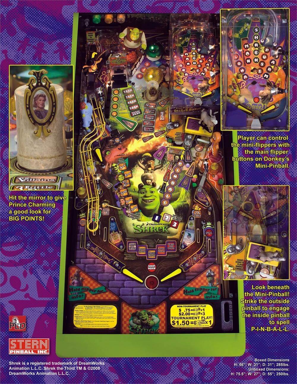 Shrek Pinball Machine by Stern