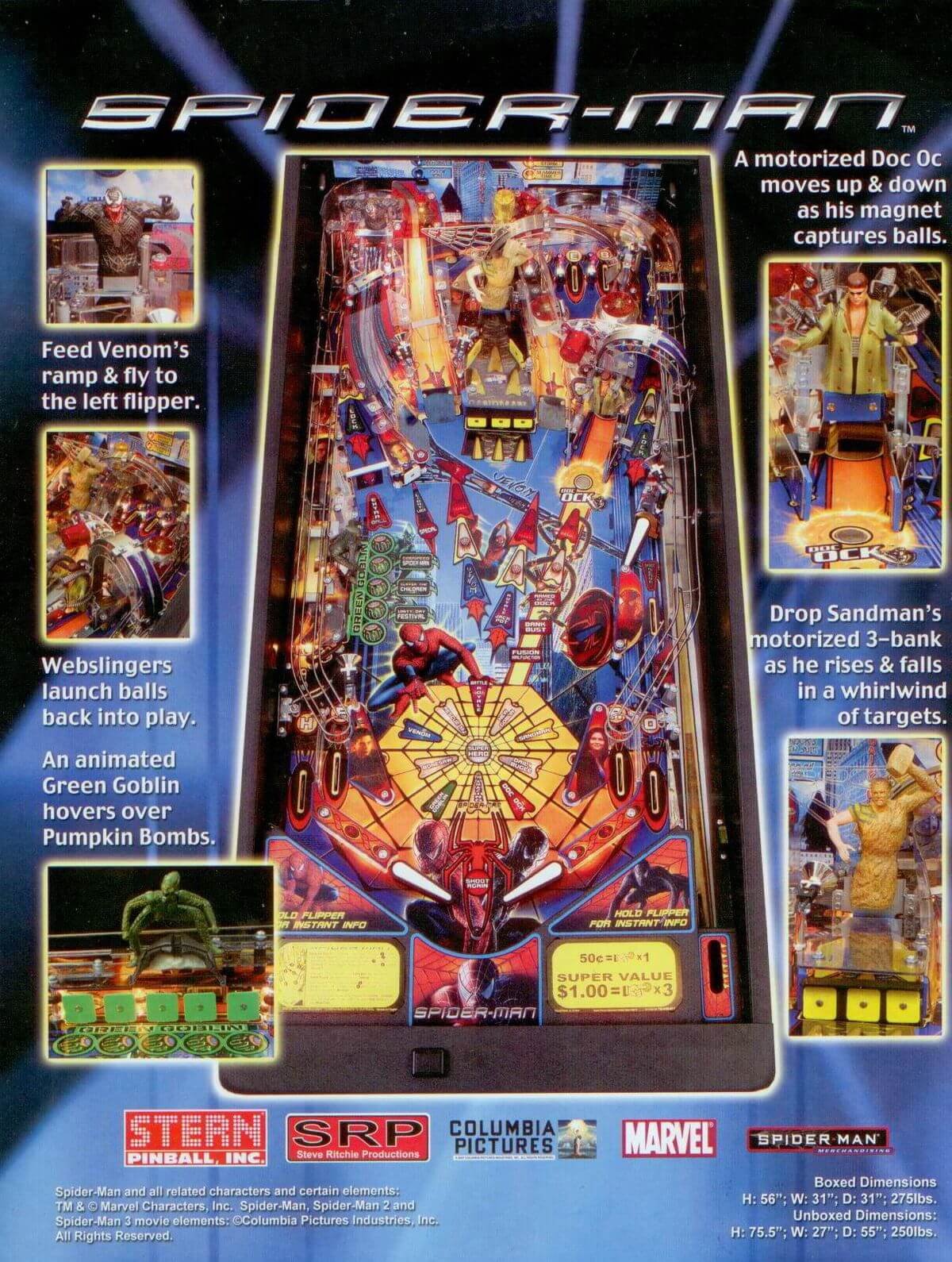 Spider-man Pinball Machine by Stern