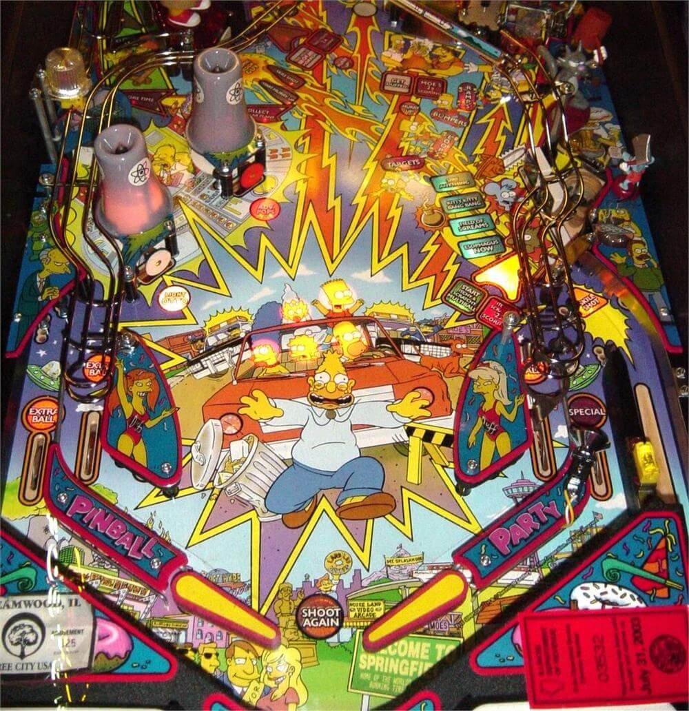 Simpsons Pinball Party Machine by Stern