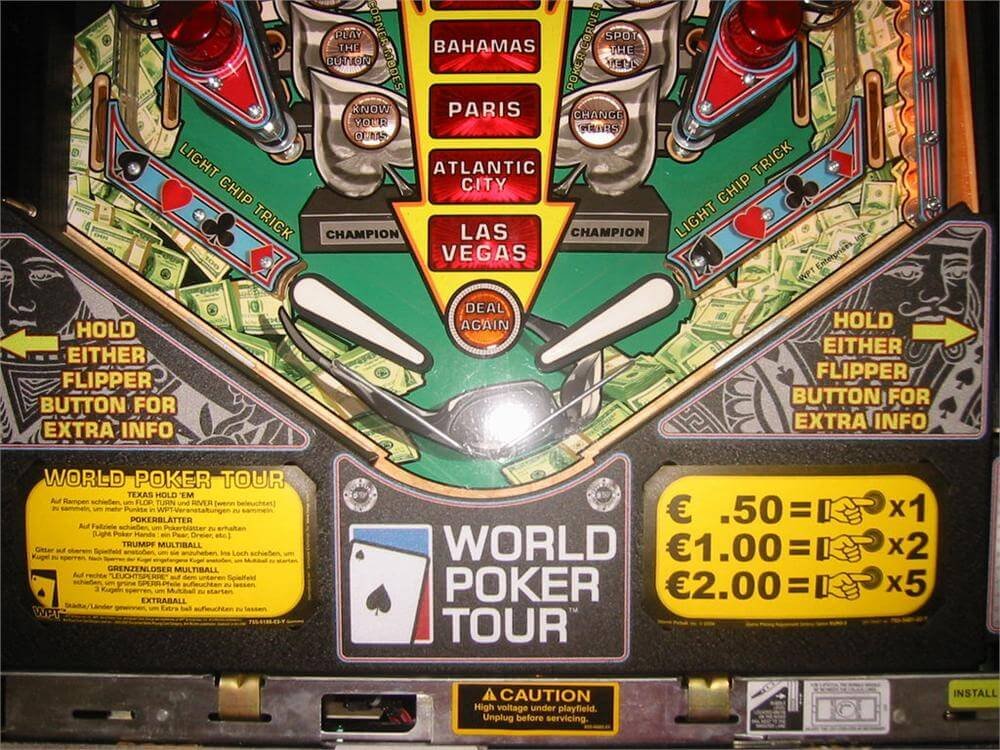 World Poker Tour Pinball Machine by Stern